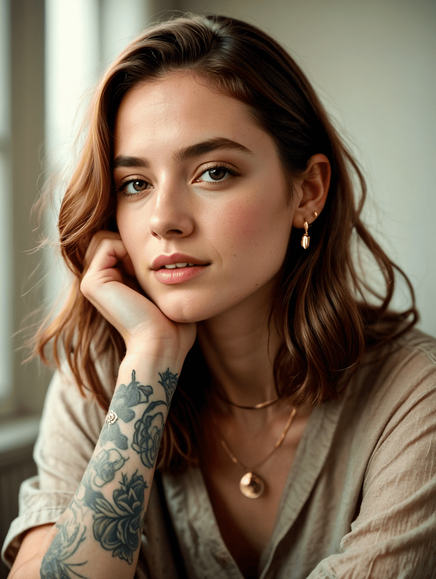 Léa Moretti Lys tattoo