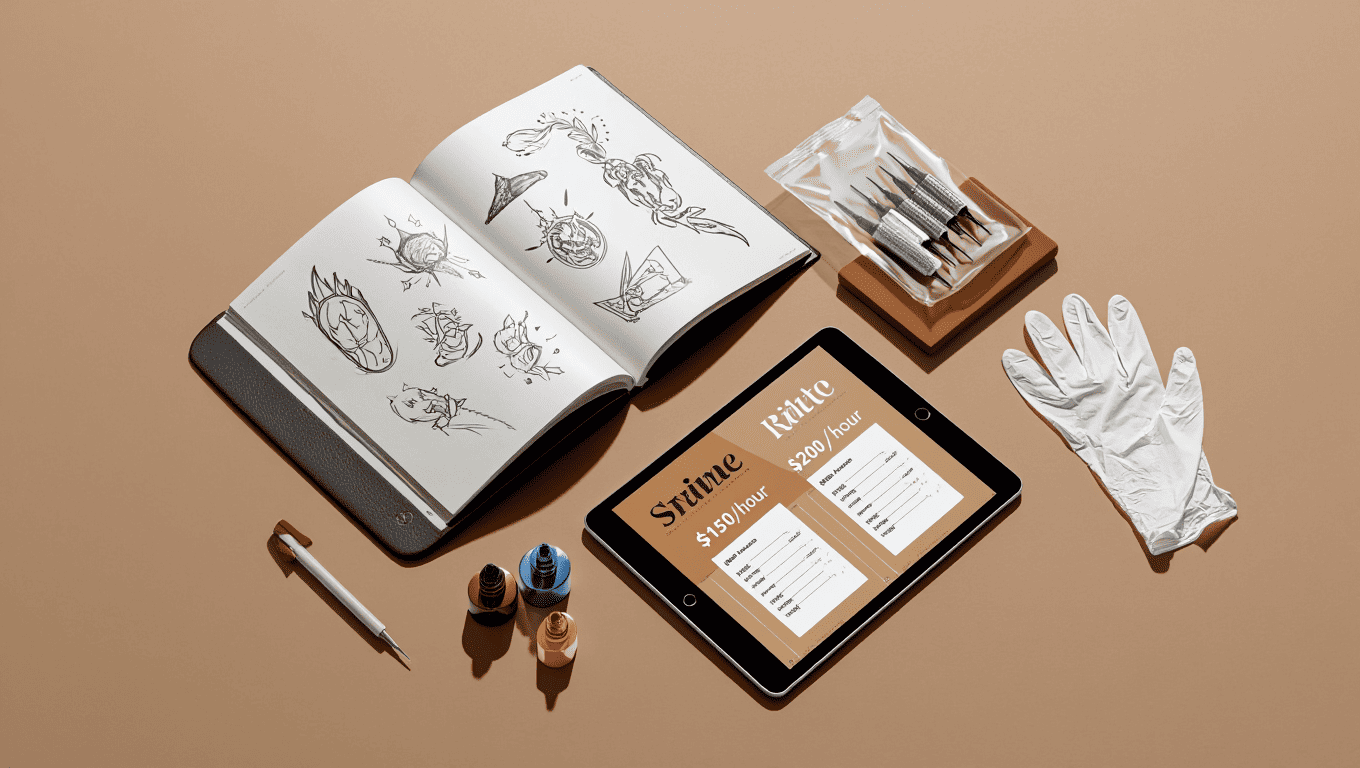 Prix moyen tatouage : 80-150€/h selon taille et style